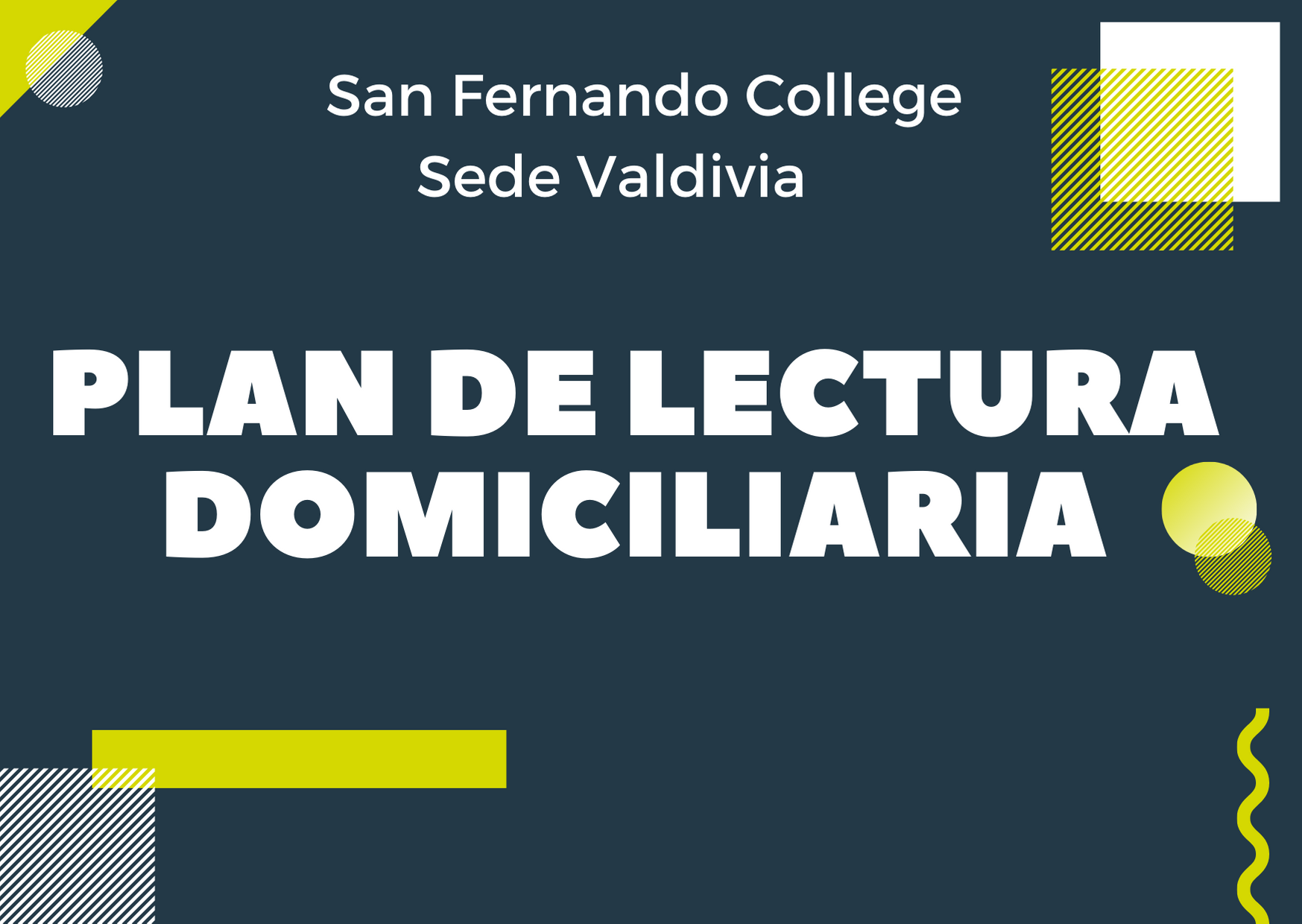 PLAN DE LECTURA DOMICILIARIA SEDE VALDIVIA