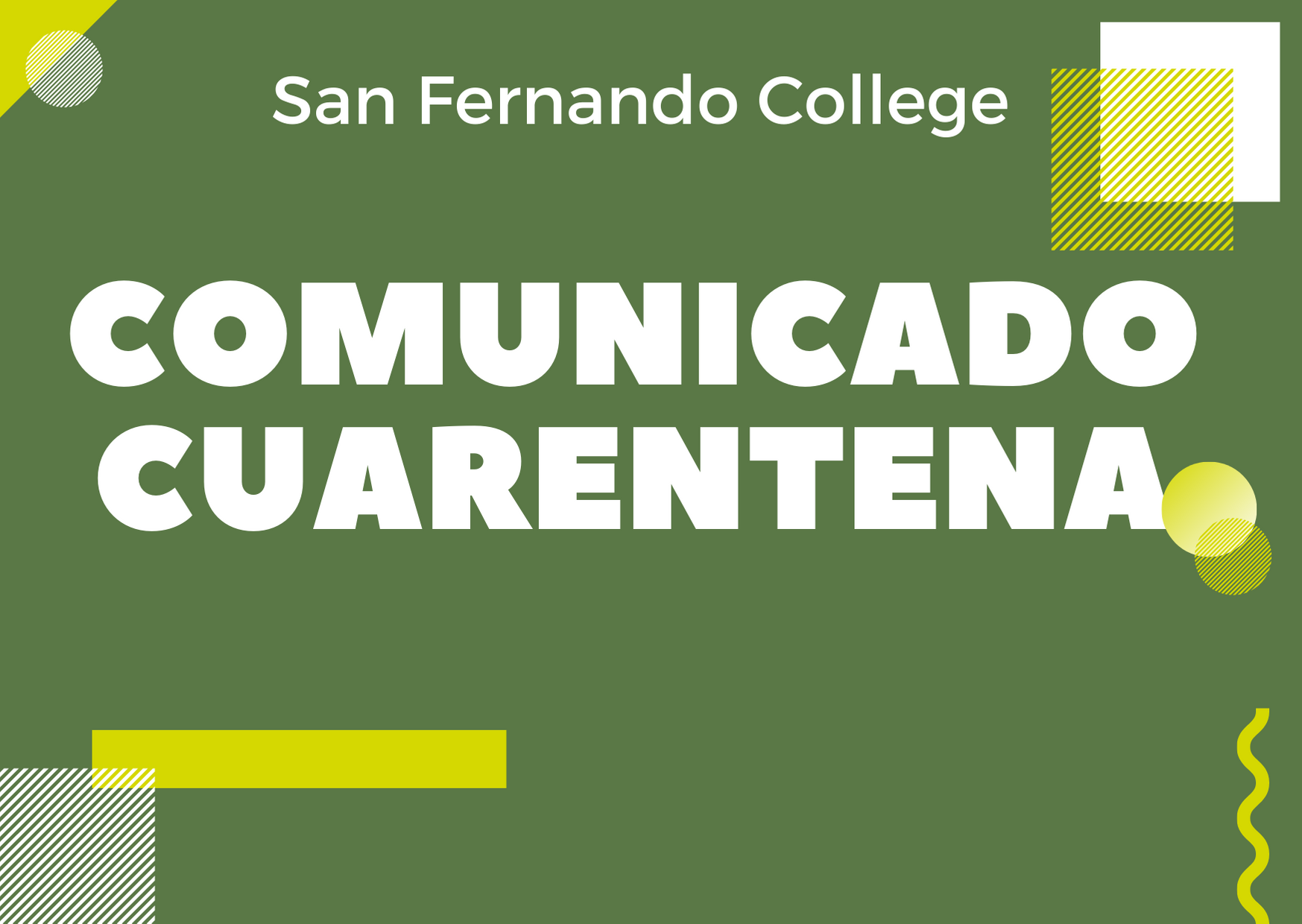 Comunicado Cuarentena