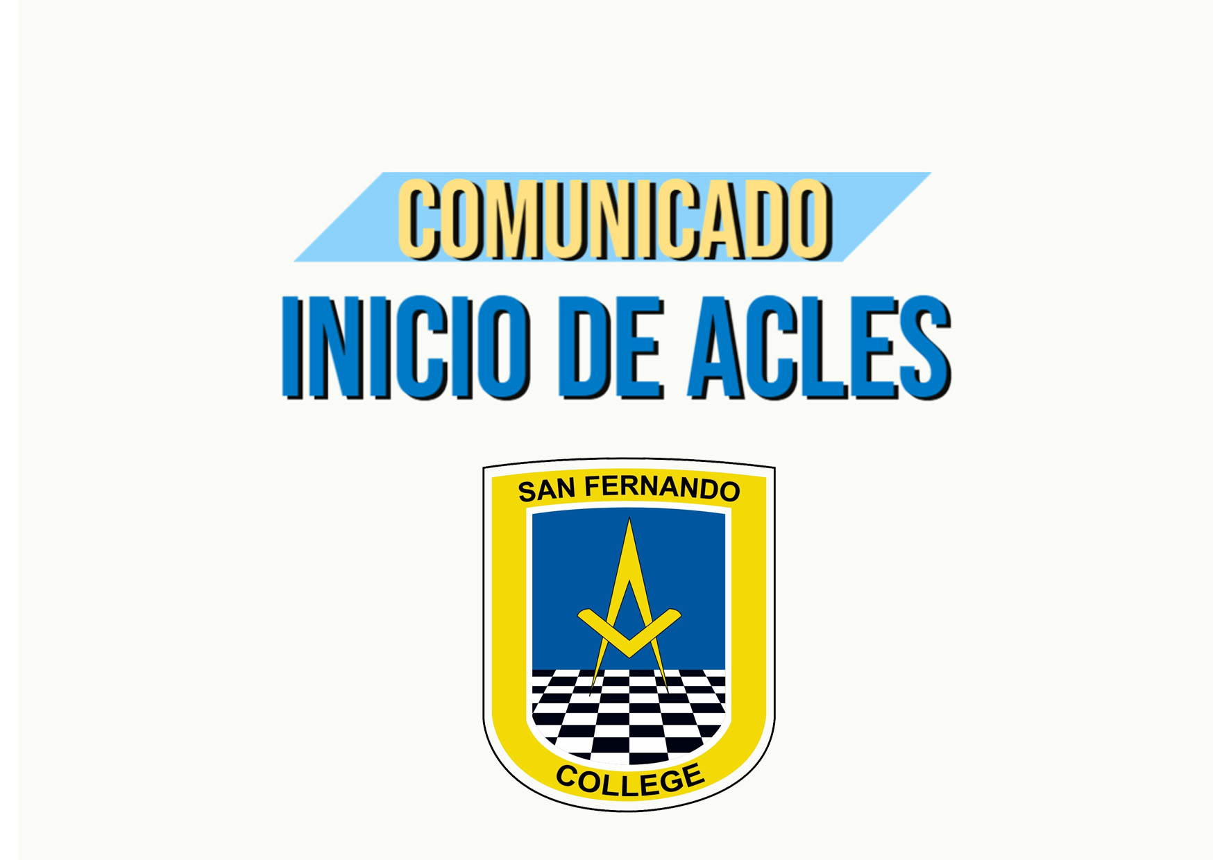 COMUNICADO INICIO DE ACLES