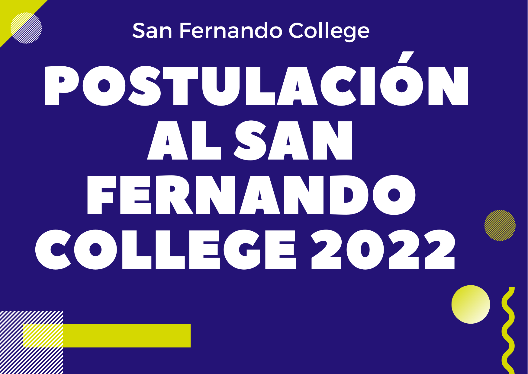 Postulación al San Fernando College