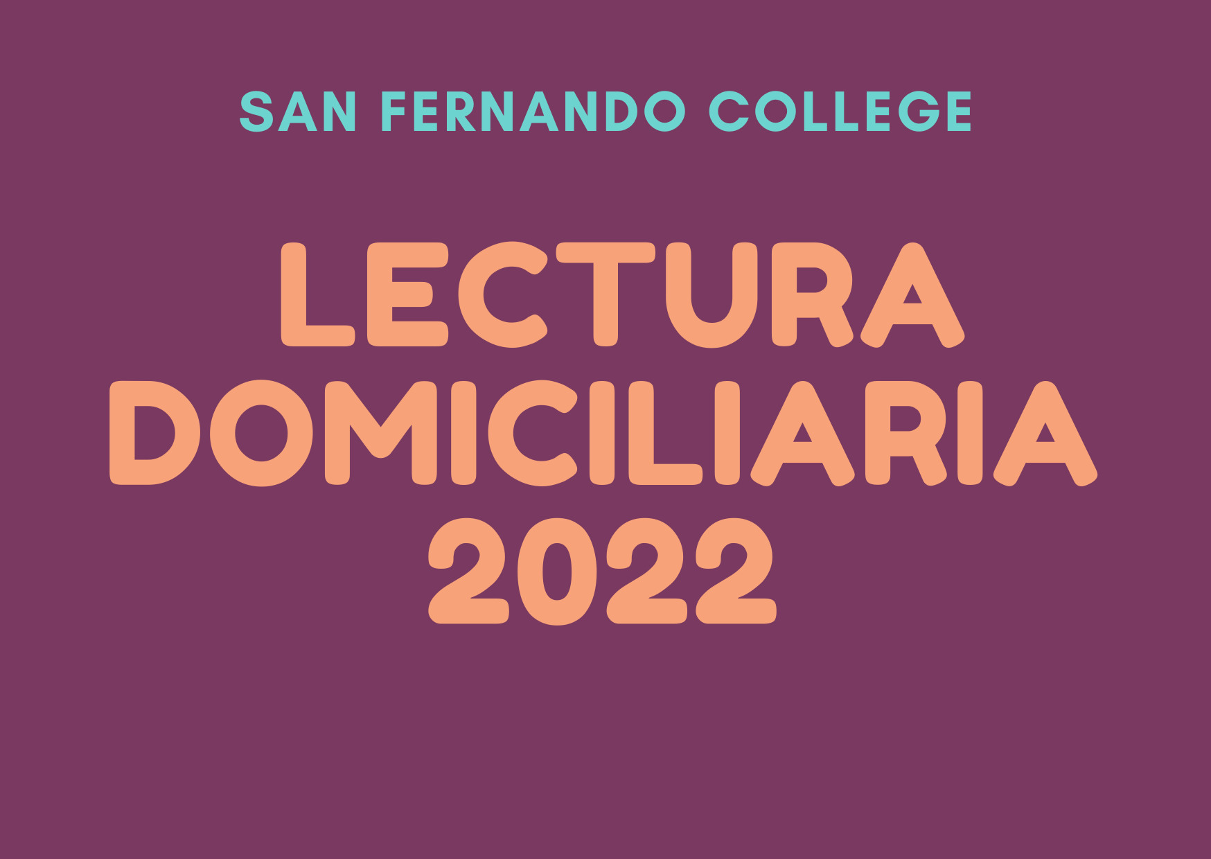 PLAN LECTURA DOMICILIARIA